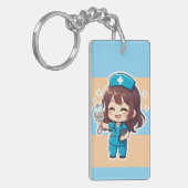 Porte-clés Original Chibi Nurse 2.0 - Healing Energy (Devant gauche)