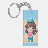 Porte-clés Original Chibi Nurse 2.0 - Heartfelt Care (Devant gauche)