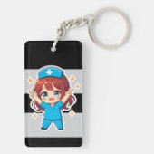 Porte-clés Original Chibi Nurse 2.0 - Victory Spirit (Dos)