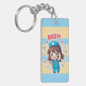 Porte-clés Original Chibi Nurse 3.0 - Busy (Devant gauche)