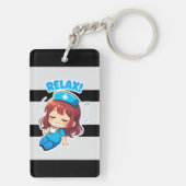 Porte-clés Original Chibi Nurse 3.0 - Détente (Dos)