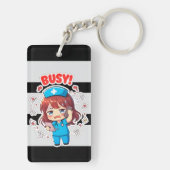 Porte-clés Original Chibi Nurse 3.0 - Occupée (Dos)