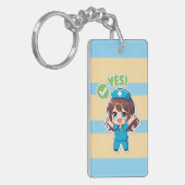 Porte-clés Original Chibi Nurse 3.0 - Oui (Devant gauche)