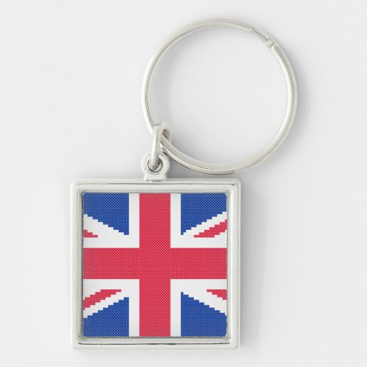 Porte-clés Original cross-stitch design Union Jack (Devant)
