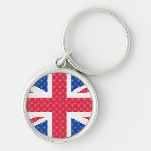 Porte-clés Original cross-stitch design Union Jack (Devant)