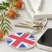 Porte-clés Original cross-stitch design Union Jack (Devant Droit)