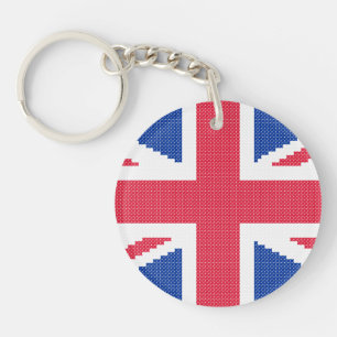 Porte-clés Original cross-stitch design Union Jack
