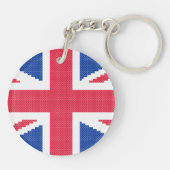Porte-clés Original cross-stitch design Union Jack (Dos)