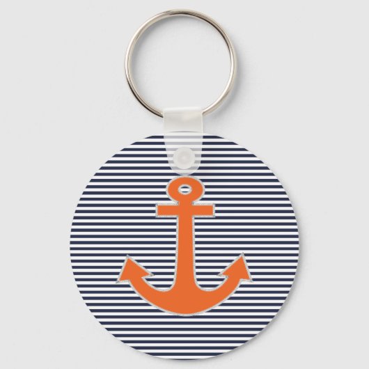 Porte-clés Original Embroidery Anchor Captain Nautical (Recto)