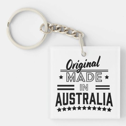 Porte-clés Original fabriqué en Australie Classic Round Stick (Devant)