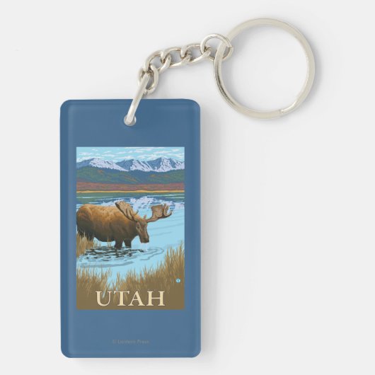 Porte-clés Orignaux DrinkingUtah (Dos)