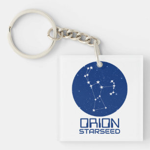 Porte-clés Orion Starseed – Design Bleu et Blanc