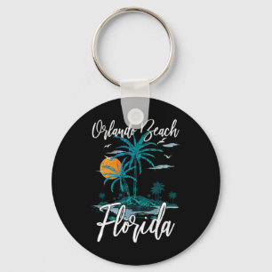 Porte-clés Orlando Beach Floride Famille Vacances Palm Tree S