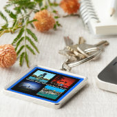 Porte-clés Orlando, Miami, South Beach Collage (Côté)