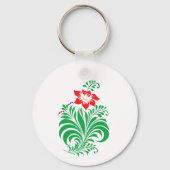 Porte-clés Ornamental Floral Flower Design – Elegant (Verso)