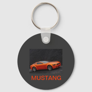 PORTE-CLÉS ORNANGE MUSTANG