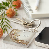Porte-clés Ornate Gold Flourish Keychain (Devant Droit)