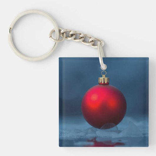 Porte-clés Ornement de boule de Noël (Devant)