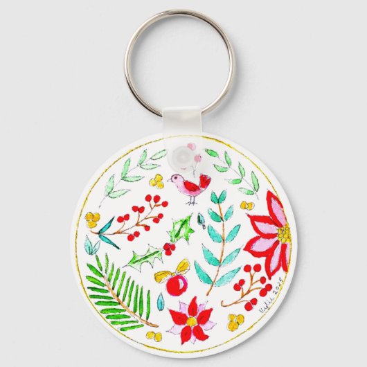 Porte-clés Ornement de fête (Recto)