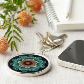 Porte-clés Ornement flamboyant fractal (Côté)