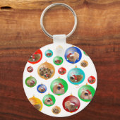 Porte-clés Ornements de Noël Pékinois (Recto)