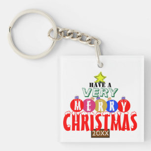 Porte-clés Ornements de Noël personnalisés pour sapin