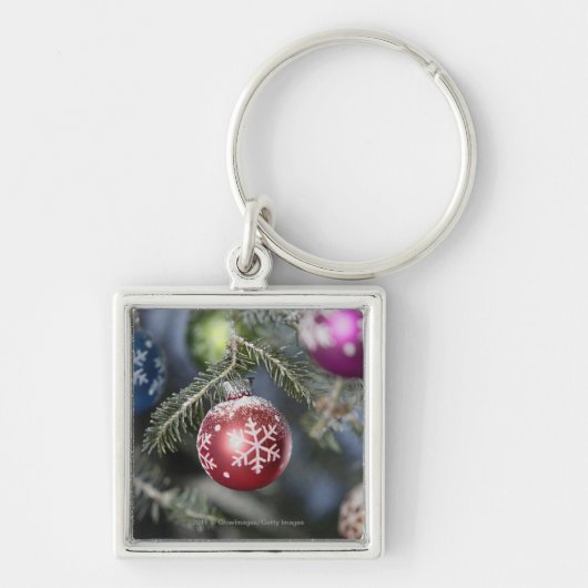 Porte-clés Ornements sur un arbre de Noël (Devant)