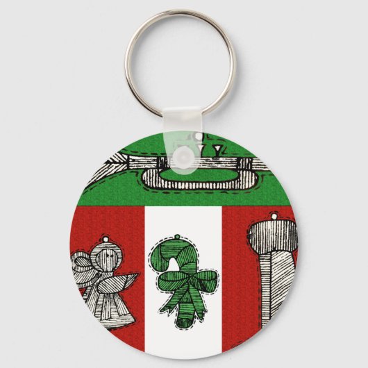 Porte-clés Ornements vintages (Recto)