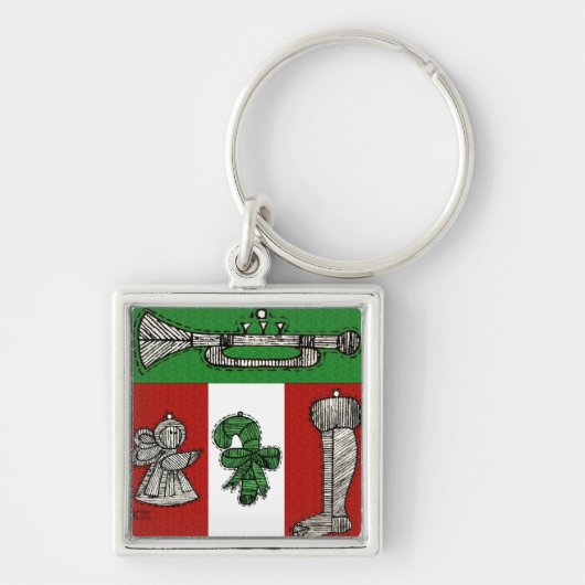 Porte-clés Ornements vintages (Devant)