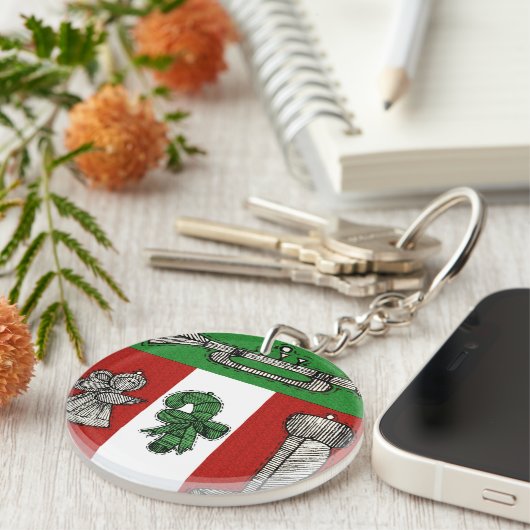 Porte-clés Ornements vintages (Devant Droit)