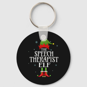 Porte-clés orthophoniste Elf Xmas Matching Family Group Ch