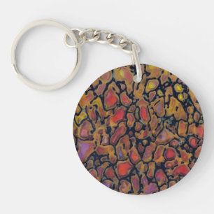 Porte-clés Os de dinosaure à motifs