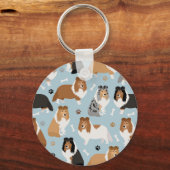 Porte-clés Os et pattes de protection (Recto)