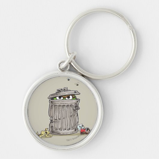 Porte-clés Oscar de la poubelle vintage (Devant)