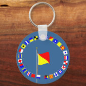 Porte-clés Oscar Man Overboard Signal Nautique (Recto)