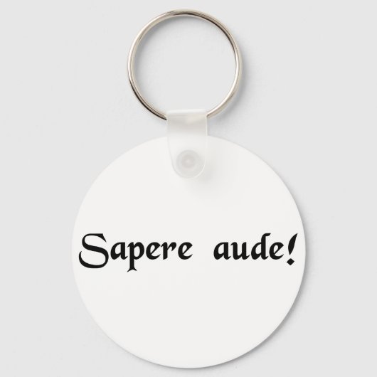 Porte-clés Osez être sage ! (Recto)