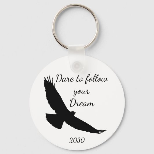 Porte-clés Osez suivre votre Dream Hawk Silhouette (Recto)