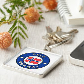 Porte-clés Oslo Norvège (Côté)