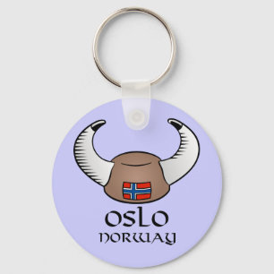 Porte-clés Oslo Norvège Viking Casquette