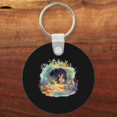Porte-clés Ostara de Pâques Eostre Pagan Witchcraft Mois de p (Recto)