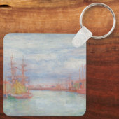 Porte-clés Ostende Harbour par James Ensor (1900) (Verso)