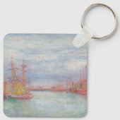 Porte-clés Ostende Harbour par James Ensor (1900) (Dos)