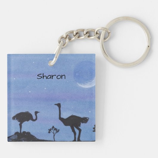 Porte-clés Ostriches (Dos)