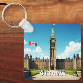 Porte-clés Ottawa Canada Voyages (Recto)