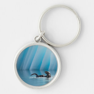 Porte-clés Otter de mer joueuse