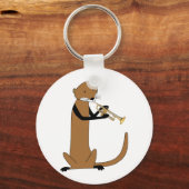 Porte-clés Otter joue la trompette (Recto)