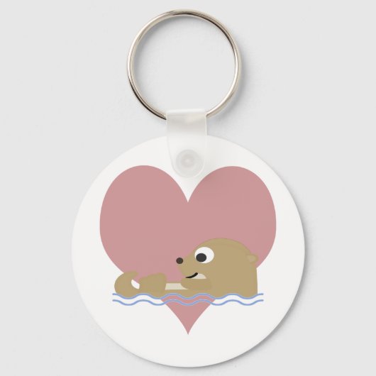 Porte-clés Otter Love (Recto)