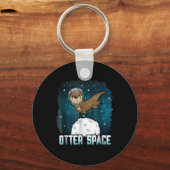 Porte-clés Otter Space | Funny Otter Space Animal (Recto)