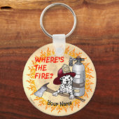 Porte-clés Où est le pompier (Recto)