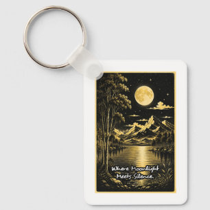 Porte-clés Où la lumière de la lune rencontre le silence, pay